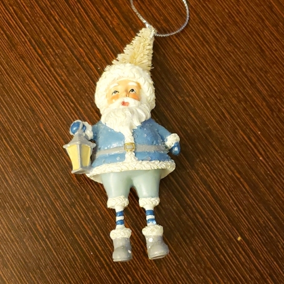 Kurt  Adler E0438 Old Fashioned Santa in Blue Christmas Ornament - Picture 2 of 6